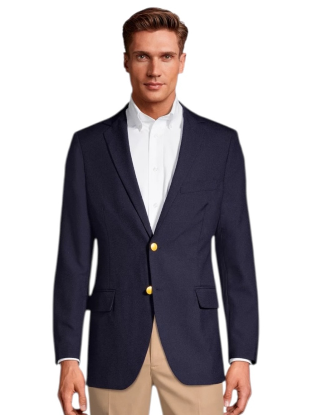 DAVID TAYLOR Classic NAVY SPORT COAT Mens Size 42S Two Button Tailored Blazer